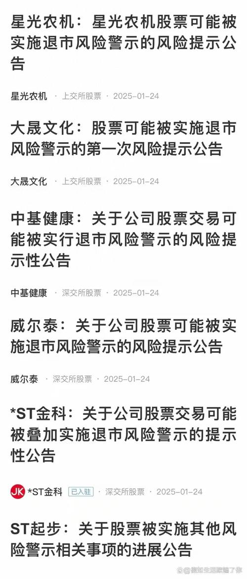 A股史上最严退市新规发酵!多家上市公司突然暴雷,纷纷公告实施退市风险警示,A股爆发“披星戴帽”高潮